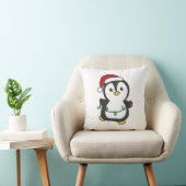 Coussin Pingouin Noël Animaux d'hiver Pingouines de vacanc (Chaise)
