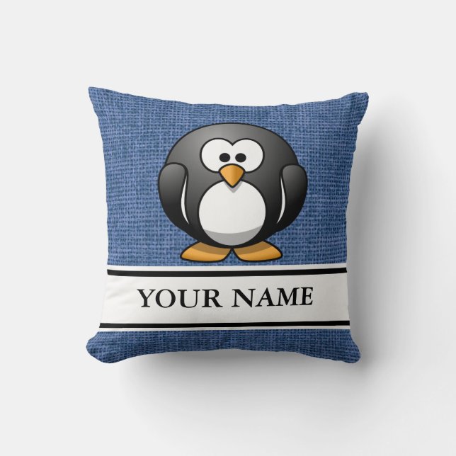 Coussin Pingouin personnalisé (Recto)