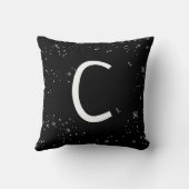 Coussin Pingouin personnalisé noir et blanc | Bébé (Verso)