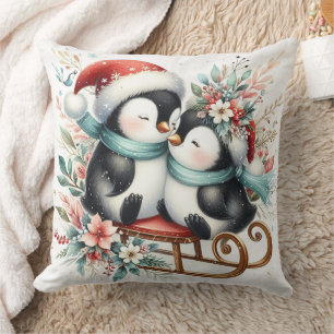 Coussin Pingouins de Noël 1