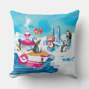 Coussin pingouins en Antarctique