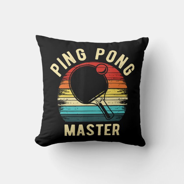 Coussin PingPong Vintage rétro (Recto)