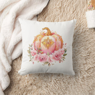 Coussin Pink and Gold Halloween Little Citrouille Baby sho