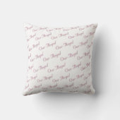 Coussin Pink and White Customizable Nursery  (Verso)