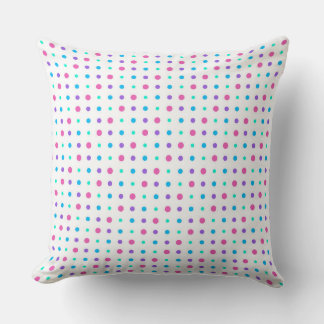 Coussin pink blue and purple dots