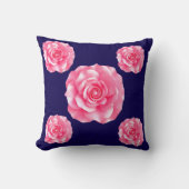 Coussin Pink Camellia Bloom (Recto)