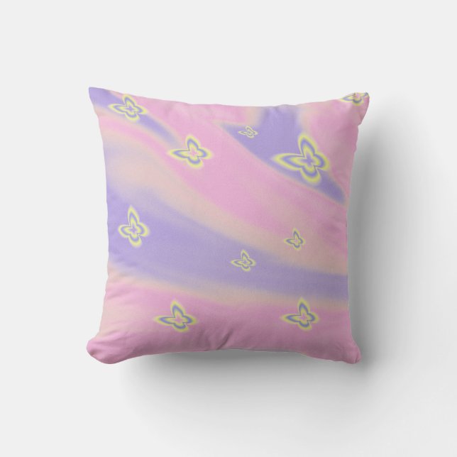 Coussin Pink colorful pattern (Recto)