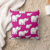 Coussin Pink Cute Animal Pattern Cartoon Elephant Pattern (Couverture)