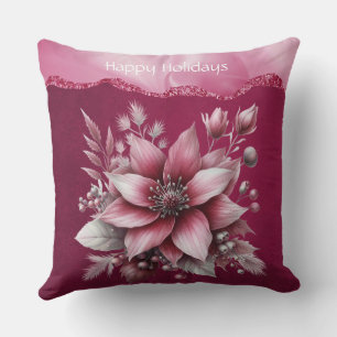 Coussin Pink Floral Vacances Jeu d'oreiller