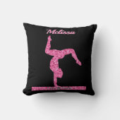 Coussin Pink Gymnastique Fille Éperche Balancier (Recto)
