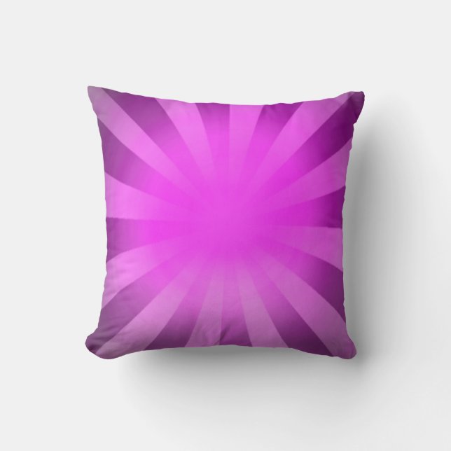 Coussin Pink Light Art Abstrait Ray Sun (Recto)