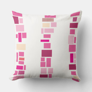 Coussin Pink MOSIAC TILES DESIGN Retro Jeu d'oreiller