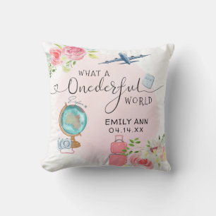 Coussin Pink ONE derful World Girls 1er premier anniversai