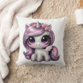 Coussin Pink parties scintillant pony licorne (Couverture)