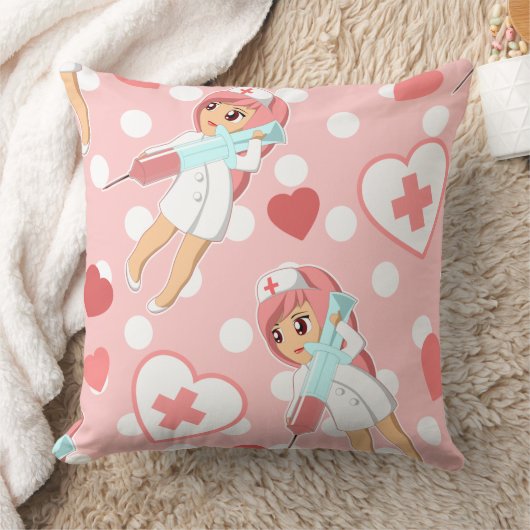 Coussin Pink Pastel Decora Menhera Kei Kawaii Nurse (Couverture)