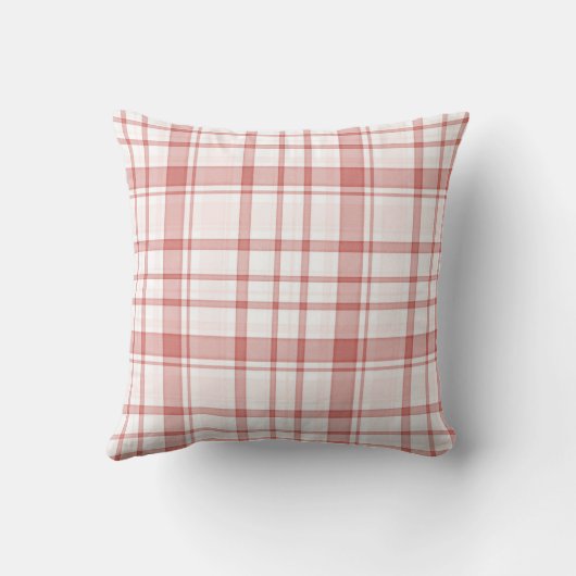 Coussin Pink Plaid Stripes Cat (Verso)