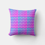 Coussin Pink, Purple, Blue Diamond Pattern (Recto)