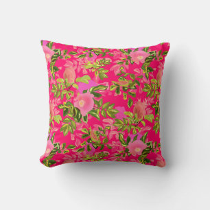 Coussin Pink rose hanche, rose rose sauvage hanche