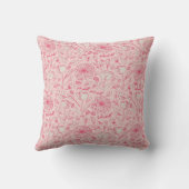 Coussin Pink Rose Vintage Throw Pillow (Verso)