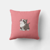Coussin Pink Thlow Pillow Cute Baby Cat - Choisissez la co (Verso)