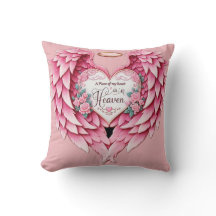 Pink Thlow Pillow Memorial Ciel mère