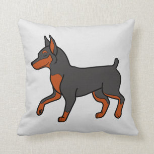 Coussin Pinscher miniature noir