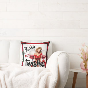 Coussin Pinup Élégante pas Ringarde