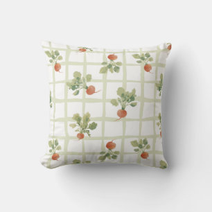 Coussin Pique-nique d'été au radis