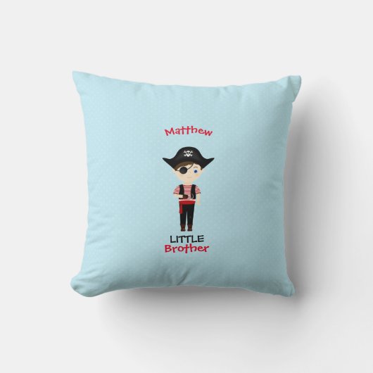 Coussin Pirate Boy Little Brother (Recto)