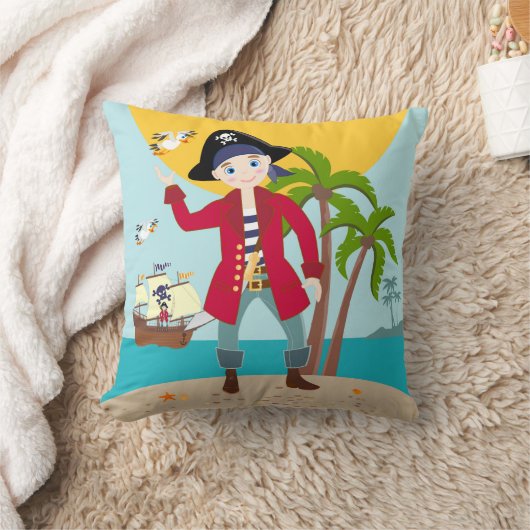 Coussin Pirate kid birthday (Couverture)
