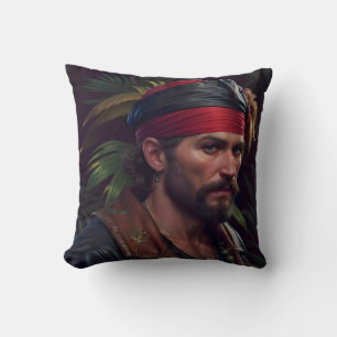 Coussin Pirate Man Red Band Tropical