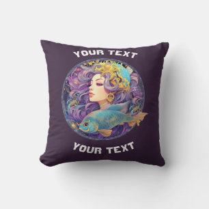 COUSSIN PISCES PERSONNALISÉES SIGNE ZODIAC