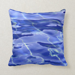 Coussin Piscine bleue