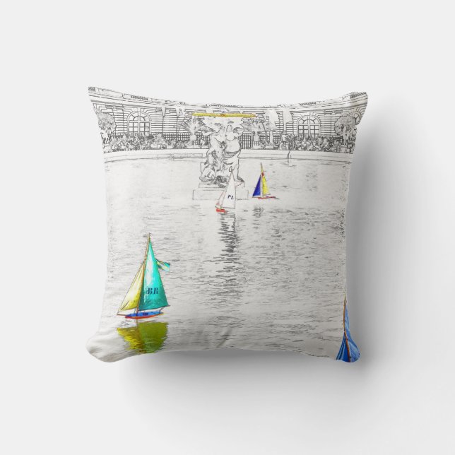 Coussin Piscine du Jardin du Luxembourg - Paris (Recto)
