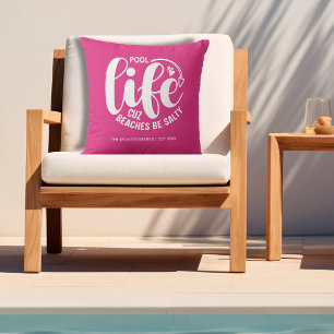 Coussin Piscine Rose