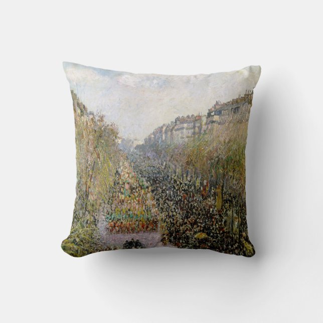 Coussin Pissarro - Boulevard Montmartre, Mardi Gras (Recto)