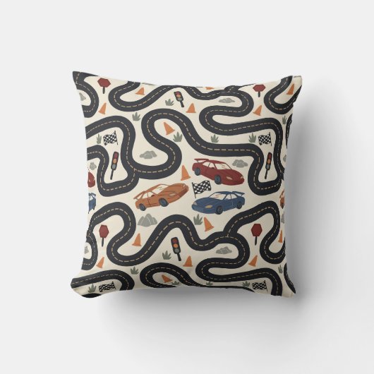 Coussin Piste de course automobile (Recto)