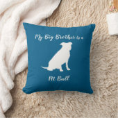 Coussin Pit Bull Chien Baby shower Blue Boy Pitbull (Couverture)