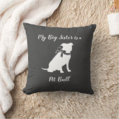 Coussin Pit Bull Chien Baby shower Genre Neutre Pitbull (Couverture)