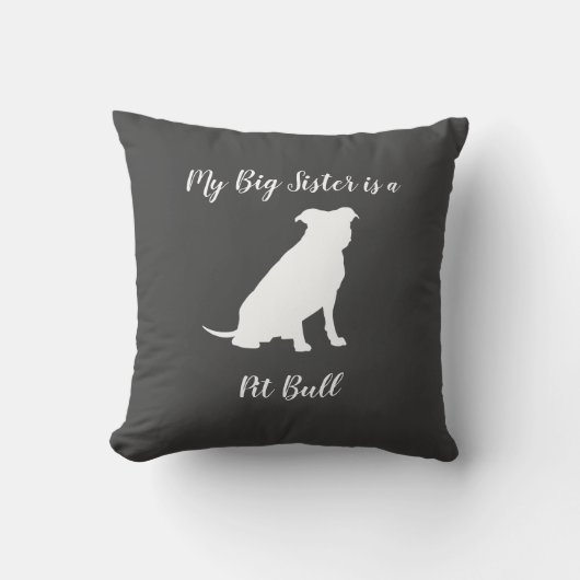 Coussin Pit Bull Chien Baby shower Genre Neutre Pitbull (Recto)