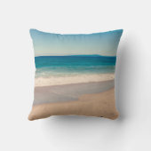Coussin Pittoresque California Beach Photo Mariage Monogra (Verso)