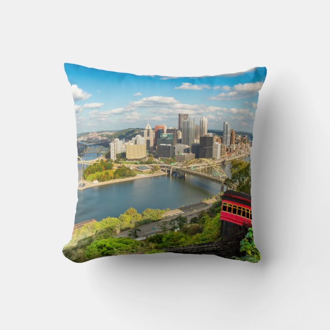 Coussin Pittsburgh Pennsylvania Duquesne Incline (Recto)