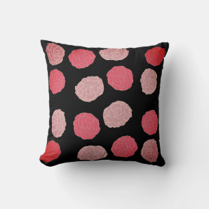 Coussin Pivoines roses