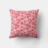 Coussin Pivoines roses abstraites (Verso)