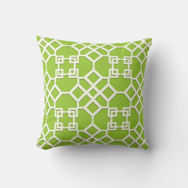 Coussin PixDezines chinois trellis/do-it-yourself couleurs (Recto)