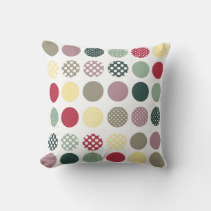Coussin PixDezines couleurs rétro pois/do-it-yourself arri