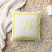 Coussin PixDezines do-it-yourself couleur/Monogramme (Couverture)
