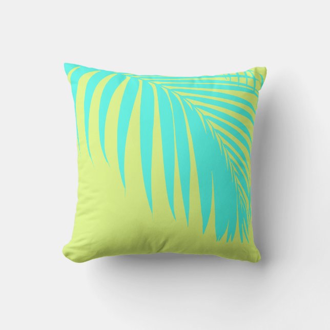 Coussin PixDezines do-it-yourself couleurs Palm Fronds+arr (Recto)