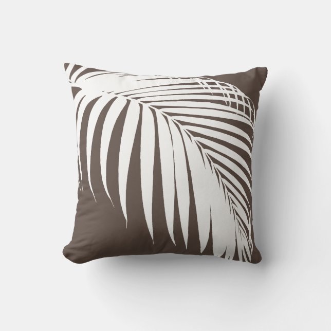 Coussin PixDezines frondes palmiers (Recto)