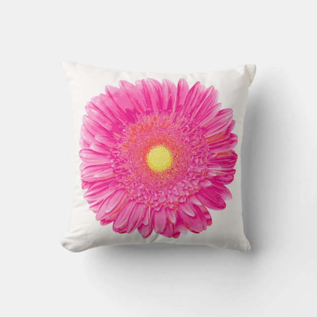 Coussin PixDezines gerbera daisies/do-it-yourself arrière  (Recto)